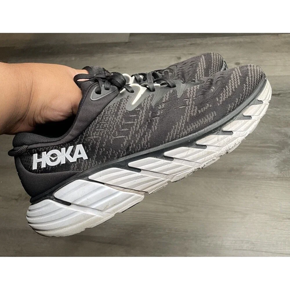 Hoka Gaviota 4 Men's Stability Running Sneakers Black White 1123198/US 11.5D